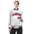 Custom White Red-Navy Old-Gold Bomber Full-Snap Varsity Letterman Jacket