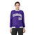 Custom Purple Gray-White Bomber Full-Snap Varsity Letterman Jacket