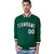 Custom Kelly Green White-Black Bomber Full-Snap Varsity Letterman Jacket