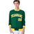 Custom Kelly Green Yellow-White Bomber Full-Snap Varsity Letterman Jacket