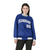 Custom Royal Blue Gray-White Bomber Full-Snap Varsity Letterman Jacket