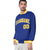 Custom Royal Blue Gold-White Bomber Full-Snap Varsity Letterman Jacket