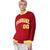 Custom Royal-Red Yellow-White Bomber Full-Snap Varsity Letterman Jacket