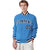 Custom Light-Blue Navy-White Bomber Full-Snap Varsity Letterman Jacket