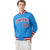 Custom Light-Blue Red-White Bomber Full-Snap Varsity Letterman Jacket