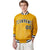 Custom Yellow Black-White Bomber Full-Snap Varsity Letterman Jacket