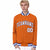 Custom Orange White Thunder-Blue Bomber Full-Snap Varsity Letterman Jacket