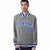 Custom Gray Royal-Blue White Bomber Full-Snap Varsity Letterman Jacket