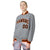 Custom Gray Black-Orange Bomber Full-Snap Varsity Letterman Jacket