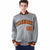 Custom Gray Orange-Black Bomber Full-Snap Varsity Letterman Jacket