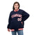 Custom Navy White Red Bomber Full-Snap Varsity Letterman Jacket