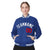 Custom Thunder Blue White-Red Bomber Full-Snap Varsity Letterman Jacket