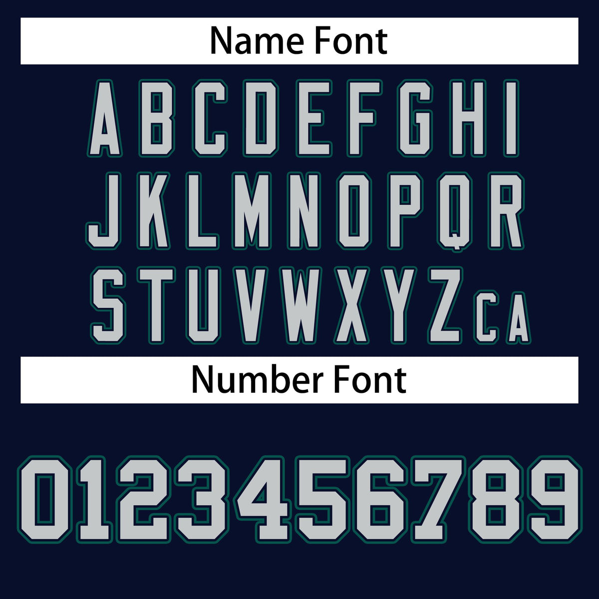 Custom Navy Gray-Aqua Bomber Full-Snap Varsity Letterman Jacket