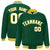 Custom Kelly Green White-Yellow Bomber Full-Snap Varsity Letterman Jacket