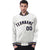 Custom White Navy Old-Gold Bomber Full-Snap Varsity Letterman Jacket