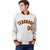 Custom White Orange-Black Bomber Full-Snap Varsity Letterman Jacket