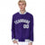 Custom Purple Gray-White Bomber Full-Snap Varsity Letterman Jacket