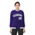 Custom Purple Gray-White Bomber Full-Snap Varsity Letterman Jacket