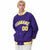 Custom Purple Gold-White Bomber Full-Snap Varsity Letterman Jacket