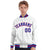 Custom White Thunder-Blue Red Bomber Full-Snap Varsity Letterman Jacket