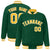 Custom Kelly Green Yellow-White Bomber Full-Snap Varsity Letterman Jacket