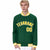 Custom Kelly Green Yellow-White Bomber Full-Snap Varsity Letterman Jacket