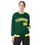 Custom Kelly Green Yellow-White Bomber Full-Snap Varsity Letterman Jacket