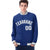 Custom Royal Blue Gray-White Bomber Full-Snap Varsity Letterman Jacket