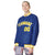 Custom Royal Blue Gold-White Bomber Full-Snap Varsity Letterman Jacket