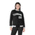 Custom Black White-Gray Bomber Full-Snap Varsity Letterman Jacket