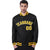 Custom Black Yellow-White Bomber Full-Snap Varsity Letterman Jacket