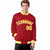 Custom Royal-Red Yellow-White Bomber Full-Snap Varsity Letterman Jacket