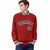 Custom Royal-Red Black-White Bomber Full-Snap Varsity Letterman Jacket