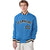 Custom Light-Blue Black-White Bomber Full-Snap Varsity Letterman Jacket