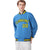 Custom Light-Blue Yellow-Navy Bomber Full-Snap Varsity Letterman Jacket