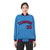 Custom Light-Blue Red-Navy Bomber Full-Snap Varsity Letterman Jacket