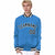 Custom Light-Blue Black-White Bomber Full-Snap Varsity Letterman Jacket