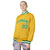 Custom Yellow Neon-Green White Bomber Full-Snap Varsity Letterman Jacket