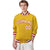 Custom Yellow White Red Bomber Full-Snap Varsity Letterman Jacket