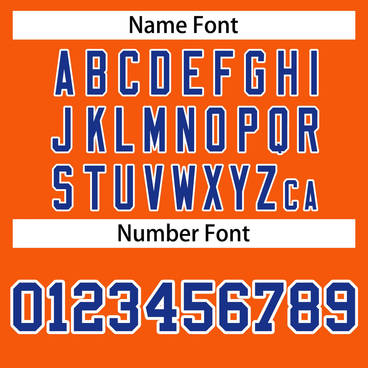 Custom Orange Thunder-Blue White Bomber Full-Snap Varsity Letterman Jacket