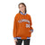 Custom Orange White Thunder-Blue Bomber Full-Snap Varsity Letterman Jacket