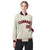 Custom Cream Red Black Bomber Full-Snap Varsity Letterman Jacket