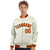 Custom Cream Orange Black Bomber Full-Snap Varsity Letterman Jacket