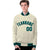 Custom Cream Aqua-Black Bomber Full-Snap Varsity Letterman Jacket