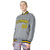 Custom Gray Yellow-Navy Bomber Full-Snap Varsity Letterman Jacket