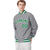 Custom Gray Neon-Green White Bomber Full-Snap Varsity Letterman Jacket