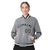 Custom Gray Black-White Bomber Full-Snap Varsity Letterman Jacket