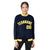 Custom Navy Yellow-White Bomber Full-Snap Varsity Letterman Jacket