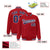 Custom Red Navy-white Classic Style Varsity Full-Snap Letterman Jacket