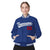 Custom Thunder Blue White-Red Bomber Full-Snap Varsity Letterman Jacket